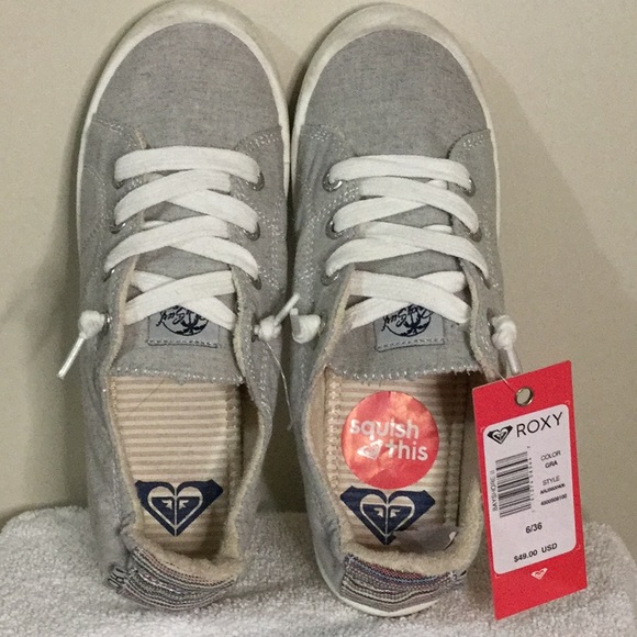 Roxy Shoes - NWT Roxy Gray sneakers size 6/36